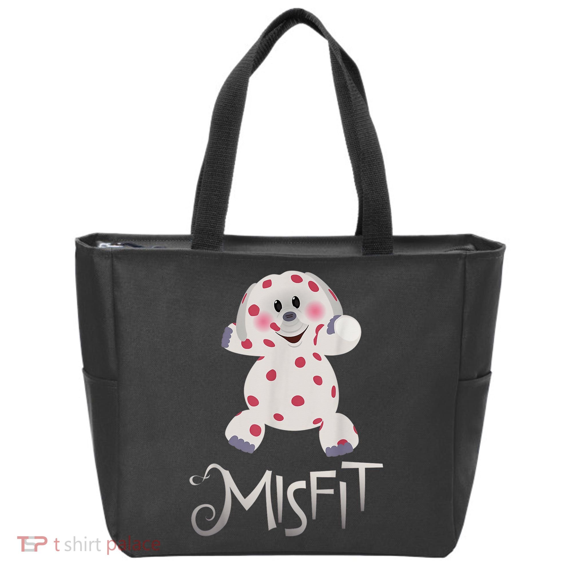Mis Fit Spotted Elephant Ru Dolph Red Retro Nosed Christmas Tote Bag