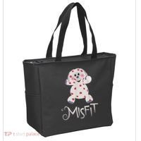 Mis Fit Spotted Elephant Ru Dolph Red Retro Nosed Christmas Tote Bag thumb 2