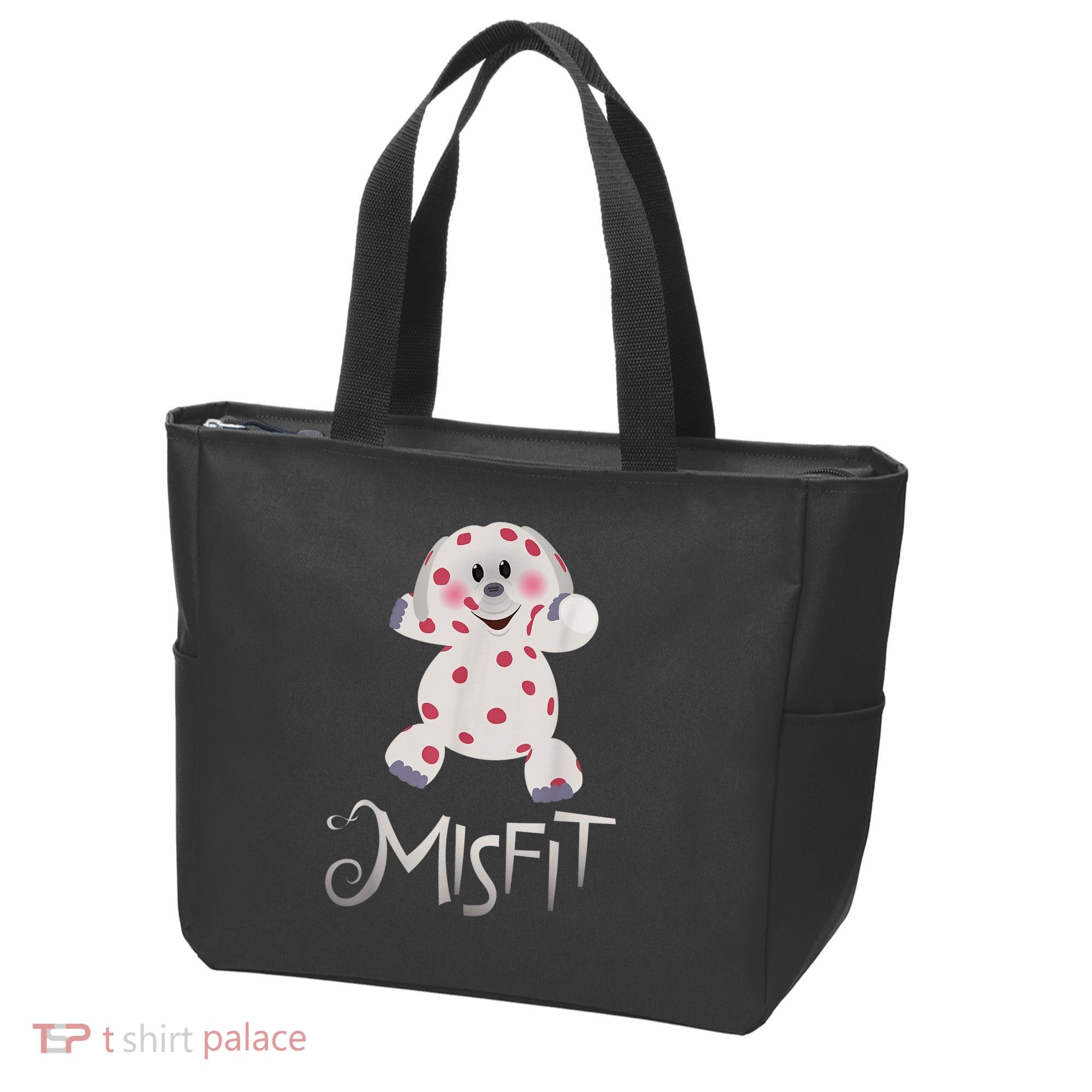 Mis Fit Spotted Elephant Ru Dolph Red Retro Nosed Christmas Tote Bag
