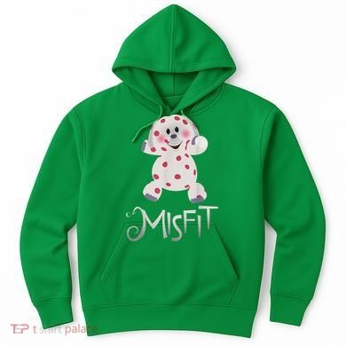 Mis Fit Spotted Elephant Ru Dolph Red Retro Nosed Christmas Hoodie