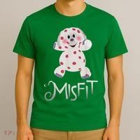 Mis Fit Spotted Elephant Ru Dolph Red Retro Nosed Christmas T-Shirt thumb 3