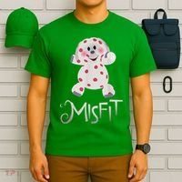 Mis Fit Spotted Elephant Ru Dolph Red Retro Nosed Christmas T-Shirt thumb 6