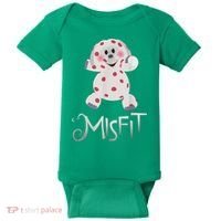 Mis Fit Spotted Elephant Ru Dolph Red Retro Nosed Christmas Baby Bodysuit thumb 0