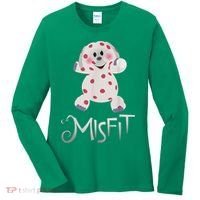 Mis Fit Spotted Elephant Ru Dolph Red Retro Nosed Christmas Women's Long Sleeve Shirt thumb 0