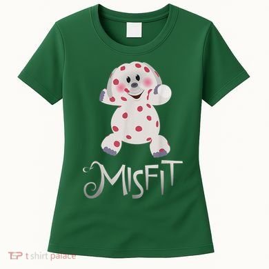 Mis Fit Spotted Elephant Ru Dolph Red Retro Nosed Christmas Women's T-Shirt