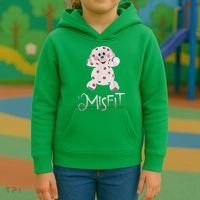 Mis Fit Spotted Elephant Ru Dolph Red Retro Nosed Christmas Kids Hoodie thumb 3