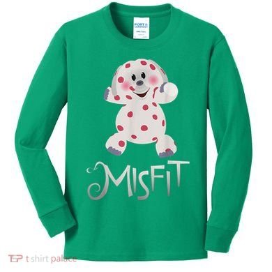 Mis Fit Spotted Elephant Ru Dolph Red Retro Nosed Christmas Kids Long Sleeve Shirt