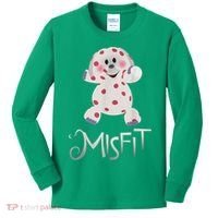 Mis Fit Spotted Elephant Ru Dolph Red Retro Nosed Christmas Kids Long Sleeve Shirt thumb 0