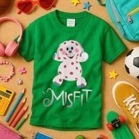 Mis Fit Spotted Elephant Ru Dolph Red Retro Nosed Christmas Kids T-Shirt thumb 3