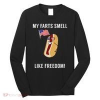 My Farts Smell Like Freedom Funny Patriotic Long Sleeve Shirt thumb 0