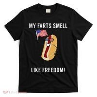 My Farts Smell Like Freedom Funny Patriotic T-Shirt thumb 0