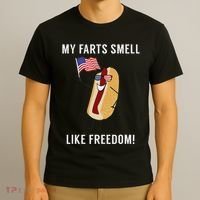 My Farts Smell Like Freedom Funny Patriotic T-Shirt thumb 3
