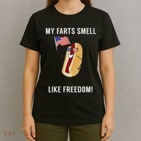 My Farts Smell Like Freedom Funny Patriotic T-Shirt thumb 4