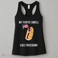 My Farts Smell Like Freedom Funny Patriotic Women's Tank Top thumb 3