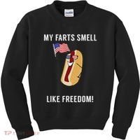 My Farts Smell Like Freedom Funny Patriotic Kids Sweatshirt thumb 0