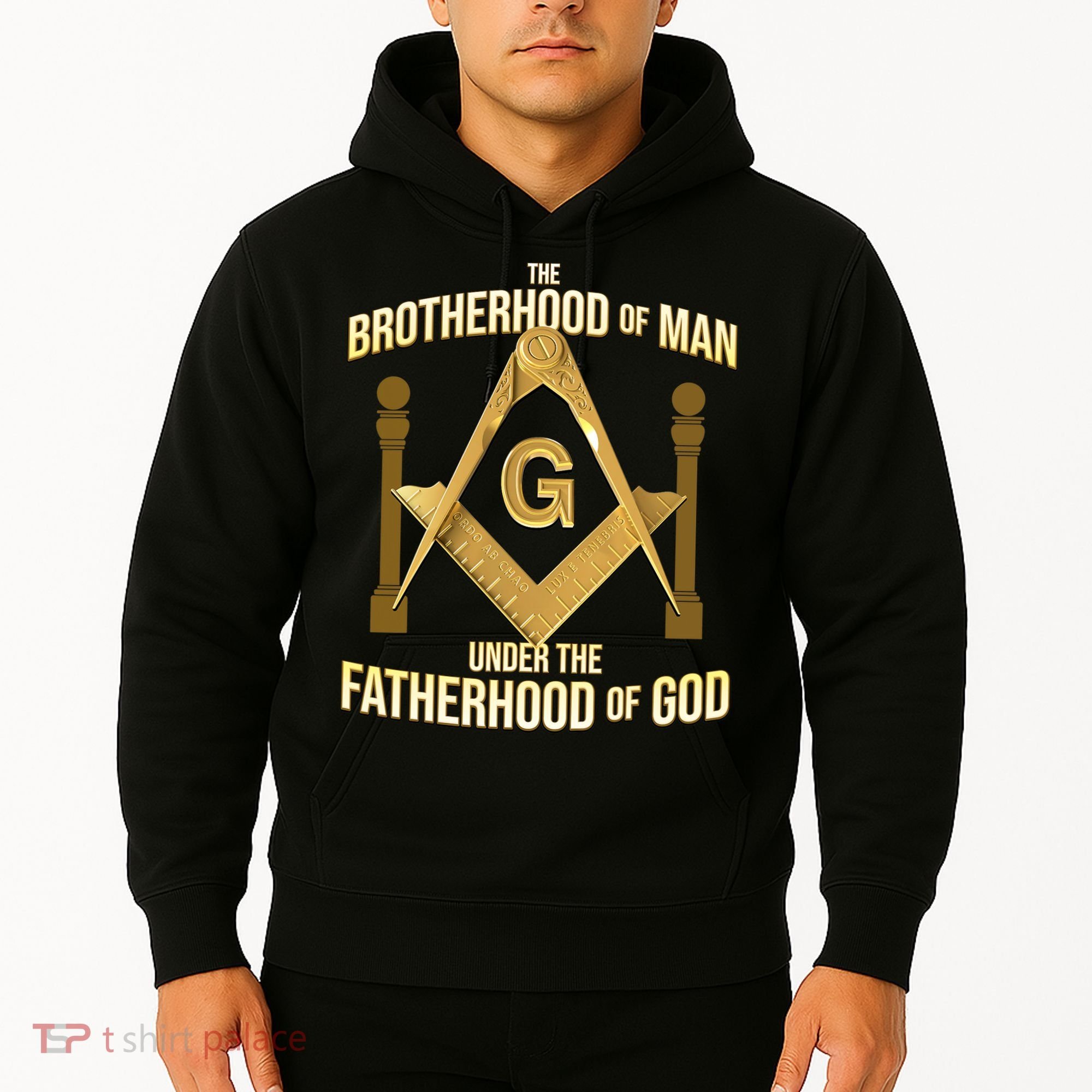 Masonic Fatherhood Square & Compass Freemason Hoodie
