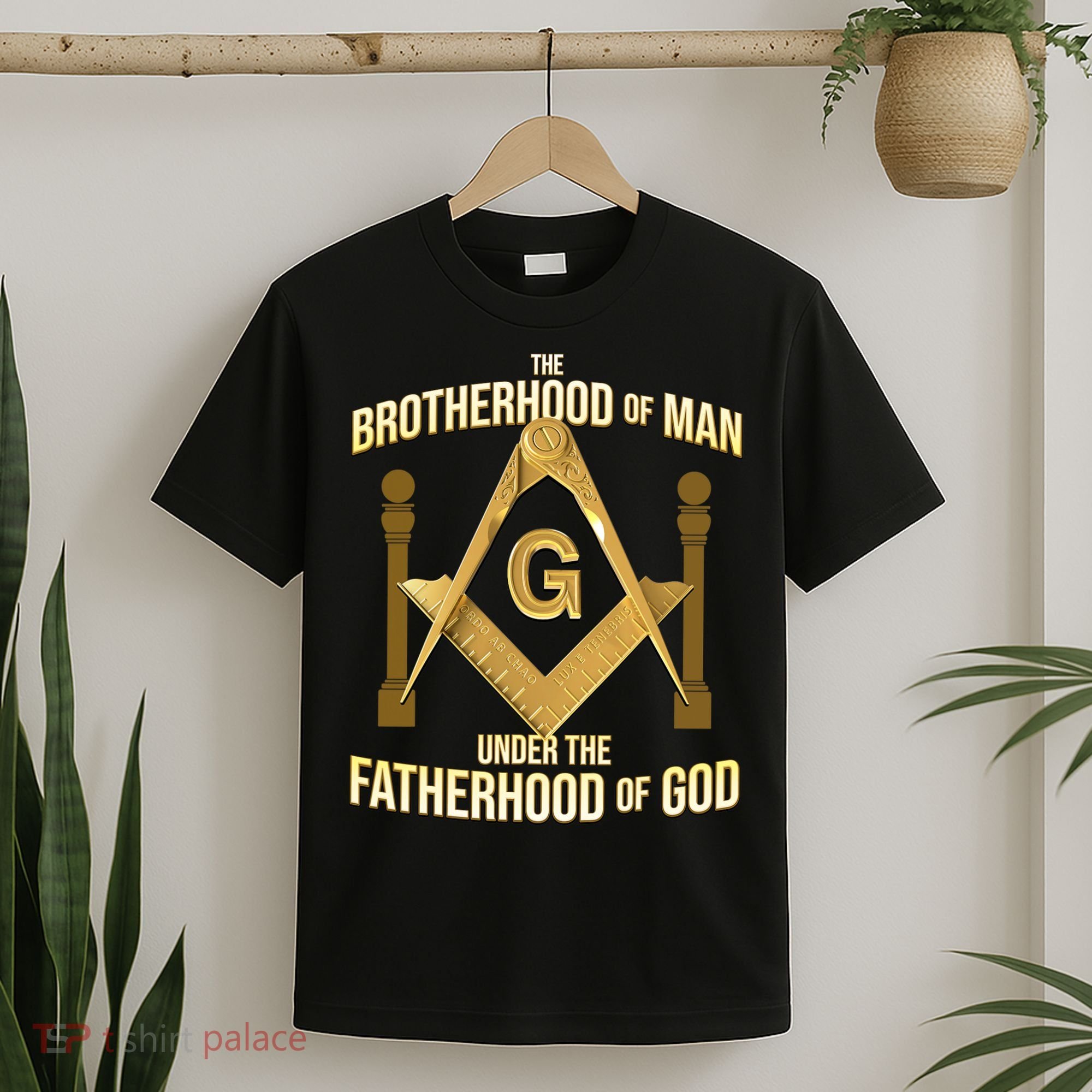 Masonic Fatherhood Square & Compass Freemason T-Shirt