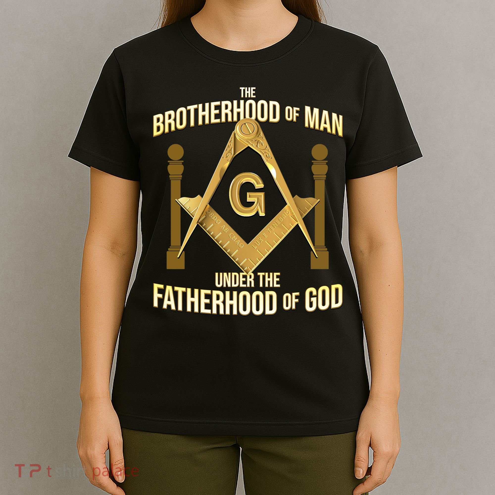 Masonic Fatherhood Square & Compass Freemason T-Shirt