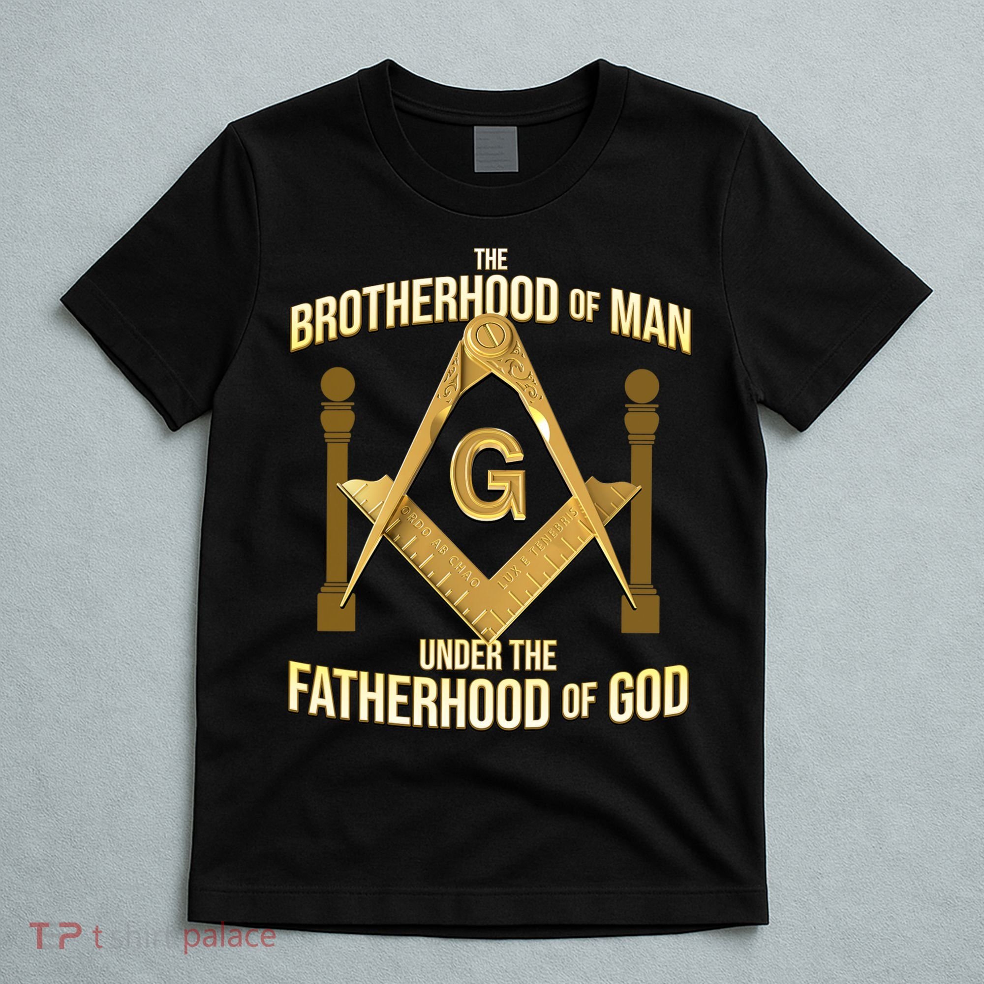 Masonic Fatherhood Square & Compass Freemason T-Shirt