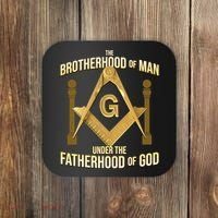 Masonic Fatherhood Square & Compass Freemason Coaster thumb 0