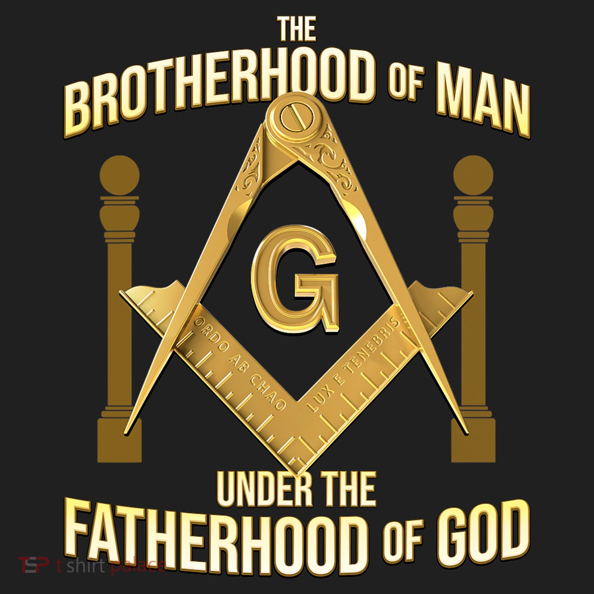 Masonic Fatherhood Square & Compass Freemason Tumbler