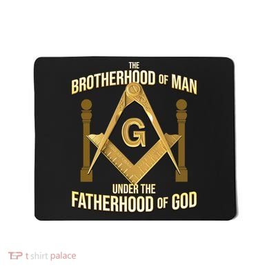 Masonic Fatherhood Square & Compass Freemason Mousepad