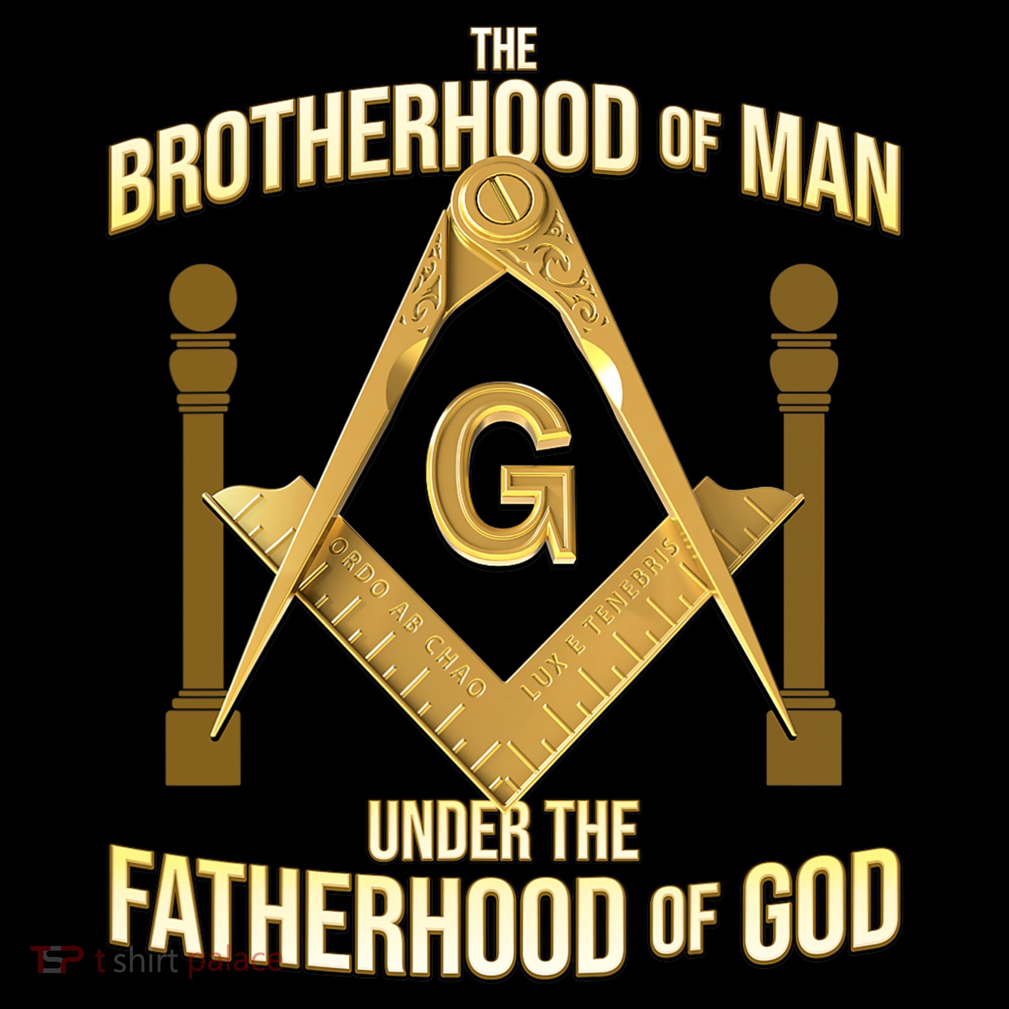 Masonic Fatherhood Square & Compass Freemason Mousepad