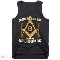 Masonic Fatherhood Square & Compass Freemason Tank Top thumb 0