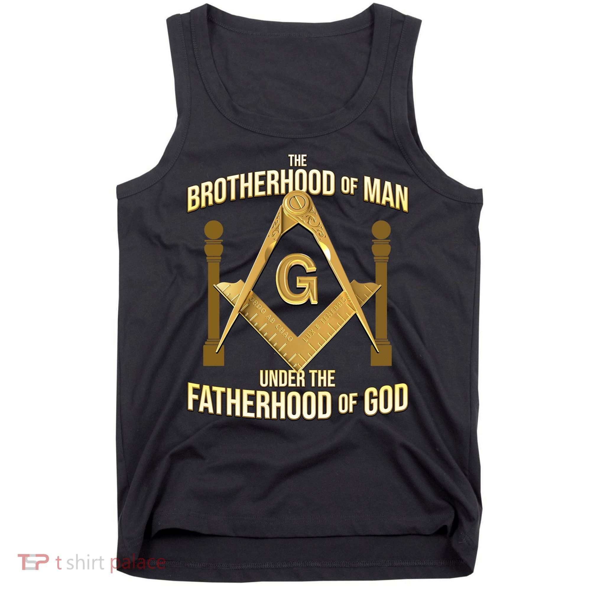 Masonic Fatherhood Square & Compass Freemason Tank Top
