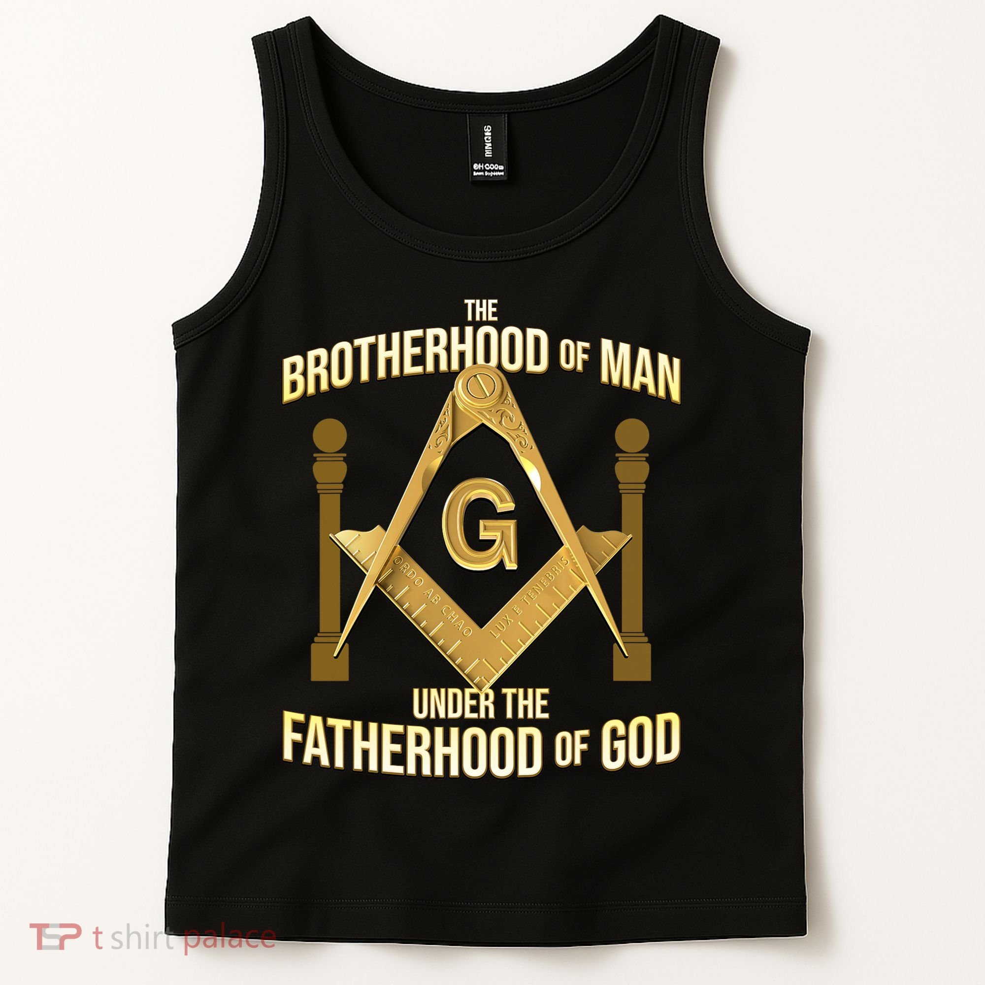 Masonic Fatherhood Square & Compass Freemason Tank Top