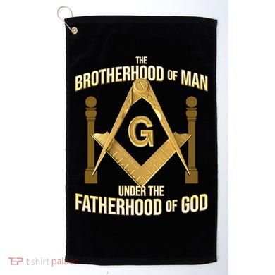 Masonic Fatherhood Square & Compass Freemason Golf Towel