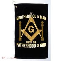 Masonic Fatherhood Square & Compass Freemason Golf Towel thumb 0