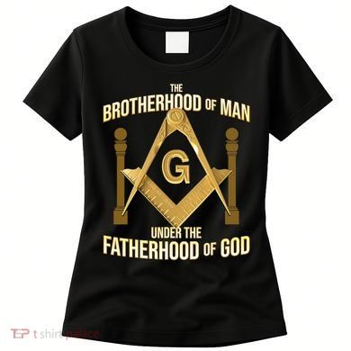 Masonic Fatherhood Square & Compass Freemason Women's T-Shirt