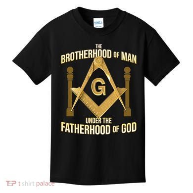 Masonic Fatherhood Square & Compass Freemason Kids T-Shirt
