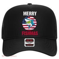 Merry Fishmas Shark America Christmas Hat thumb 0