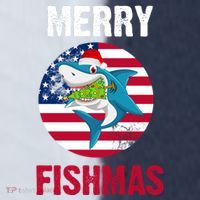 Merry Fishmas Shark America Christmas Sport-Tek Competitor United Soccer Jersey thumb 4