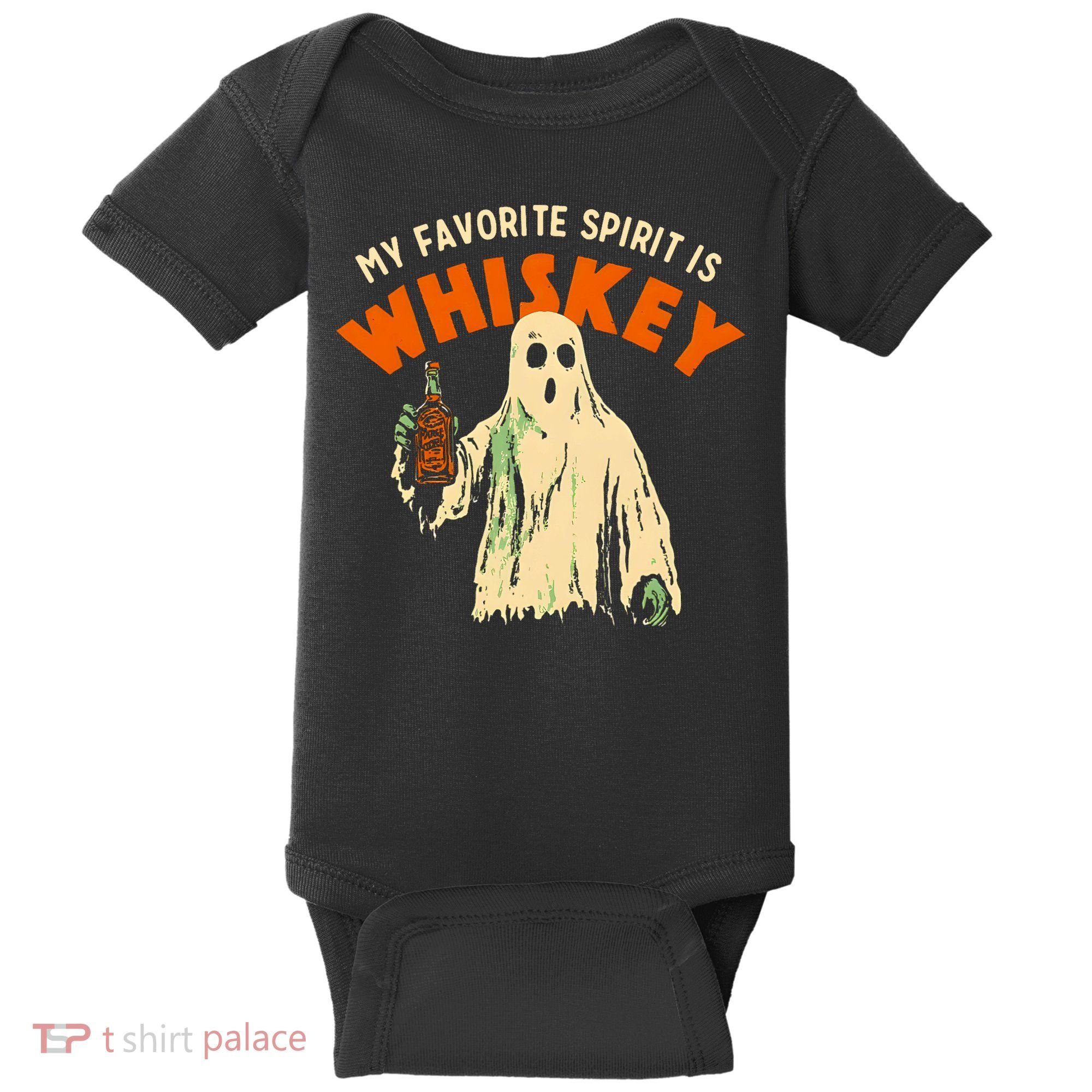 My Favorite Spirit Is Whiskey Baby Bodysuit