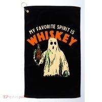 My Favorite Spirit Is Whiskey Golf Towel thumb 0