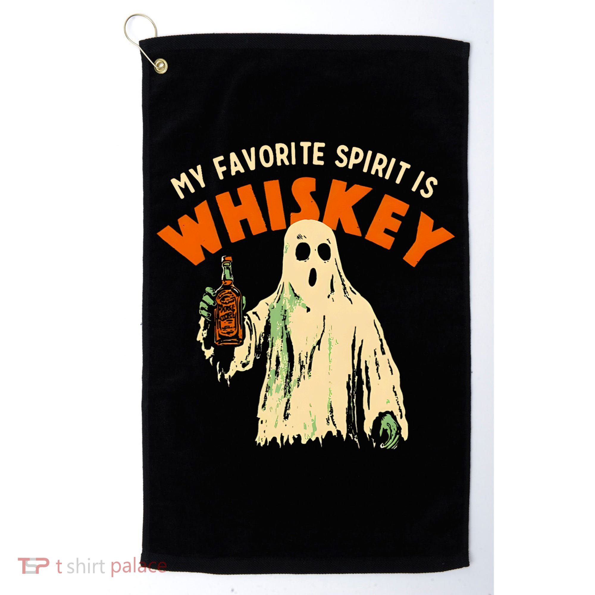 My Favorite Spirit Is Whiskey Golf Towel