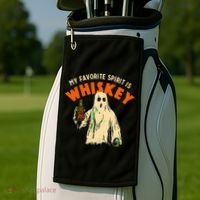 My Favorite Spirit Is Whiskey Golf Towel thumb 2