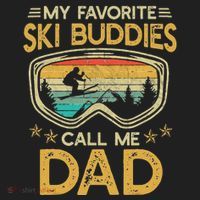 My Favorite Ski Buddies Call Me Dad Hat thumb 2