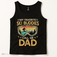 My Favorite Ski Buddies Call Me Dad Tank Top thumb 2