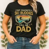 My Favorite Ski Buddies Call Me Dad Women's T-Shirt thumb 2