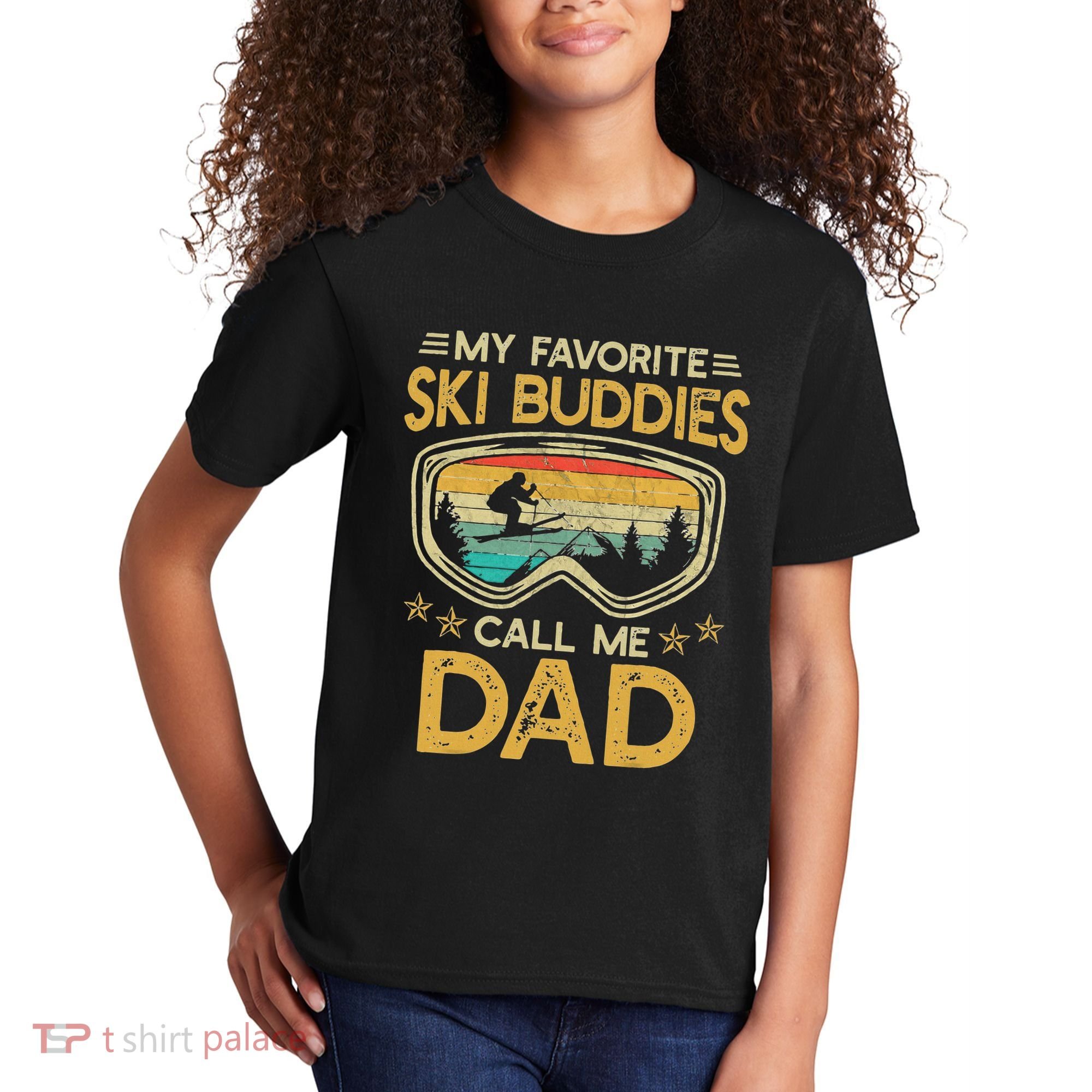 My Favorite Ski Buddies Call Me Dad Kids T-Shirt