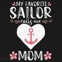 My Favorite Sailor Calls Me Mom Funny Mothers Day Backpack thumb 2