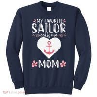 My Favorite Sailor Calls Me Mom Funny Mothers Day Sweatshirt thumb 0