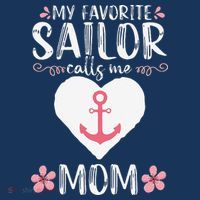 My Favorite Sailor Calls Me Mom Funny Mothers Day Women's Hoodie thumb 2