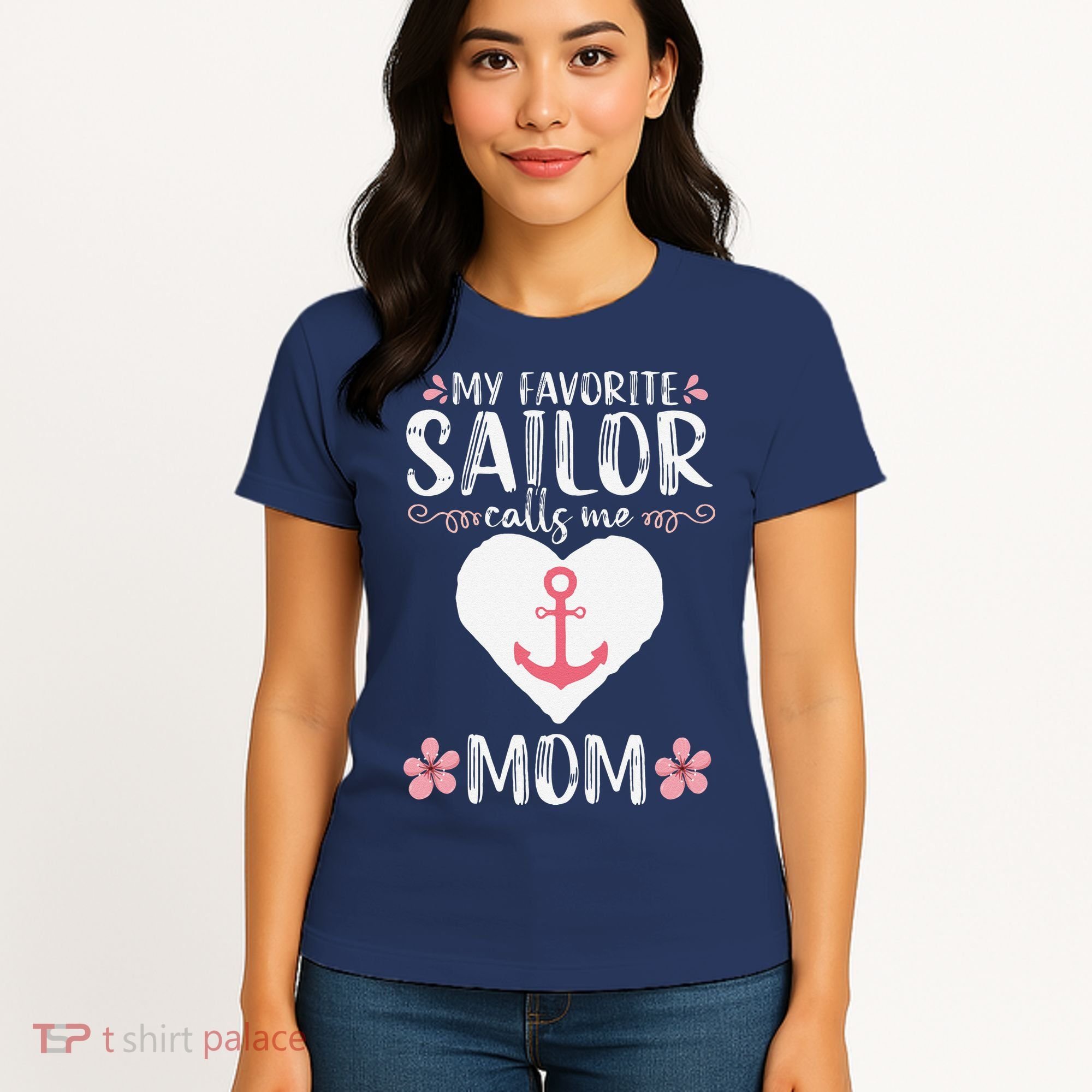 My Favorite Sailor Calls Me Mom Funny Mothers Day Women's T-Shirt