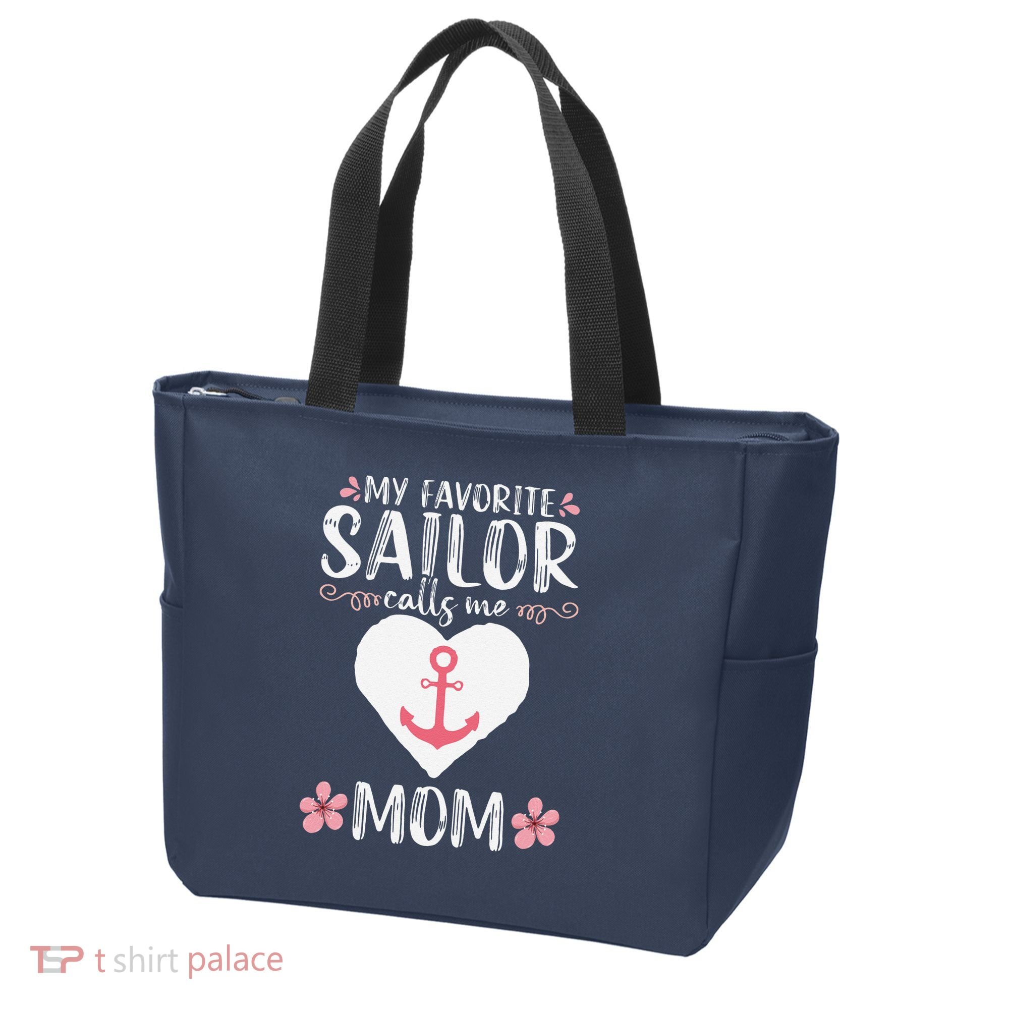 My Favorite Sailor Calls Me Mom Funny Mothers Day Tote Bag