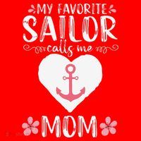 My Favorite Sailor Calls Me Mom Funny Mothers Day Santa Hat thumb 1